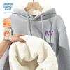 JEANSWEST LIFE Men's Plush-Lined Hooded Sweatshirt