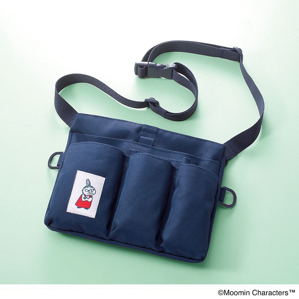 Moomin Waist Pouch Organizer Bag for Medical and Nurse Supplies 2-Way Nursing, Navy, 109422A,