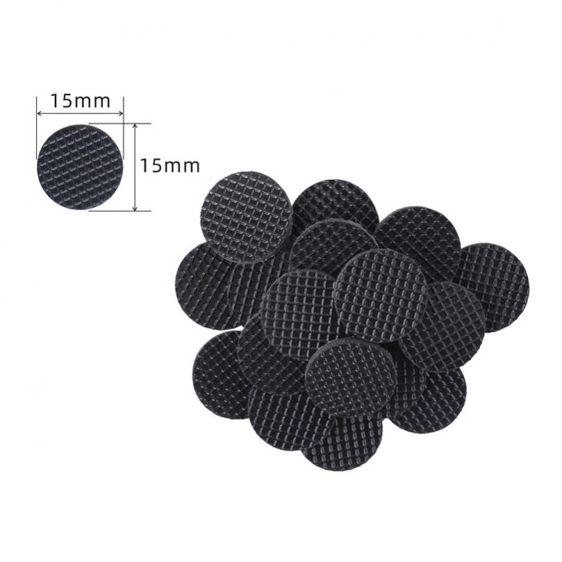 20PCS Non-sticky Black Rubber Grips for Guitar Picks Stop Dropping  Pick Pads Round Gasket Hand Holder 2mm Thickness