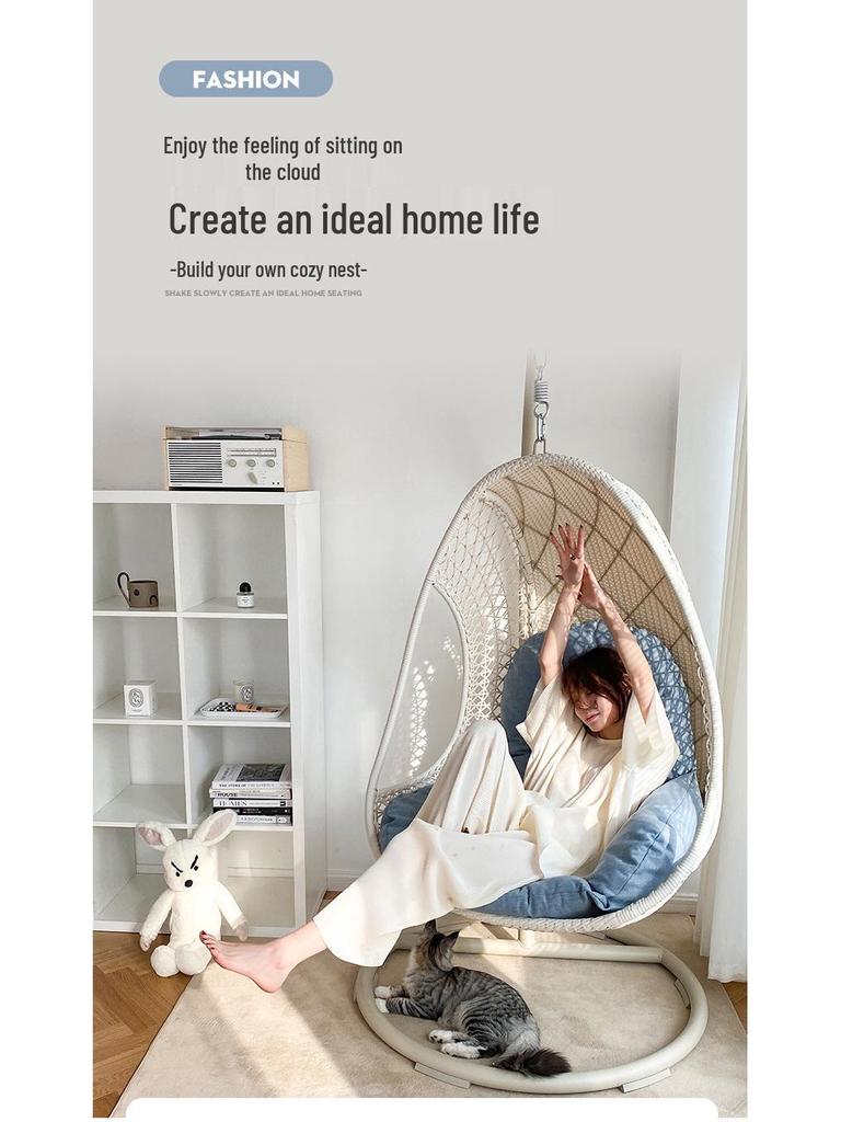 Thickened Cushion for Hanging Chair: Backrest for Dormitory, Bedroom, or Balcony Cradle Swing