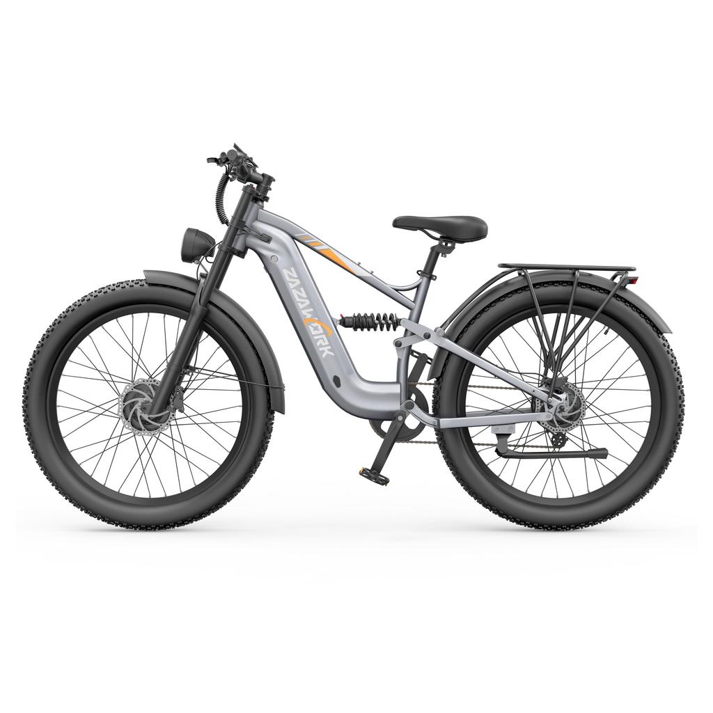 ZAZAWORK CF500 PRO High-end Elektrische Fiets 1000W*2 Dubbele Motor 48V20Ah Batterij 50KM/H Topsnelheid 27 Inch Off-Road Banden E-Mountainbike