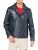 Indian Leather Sheepskin Double Rider Size M Jacket, Jacket, Navy,