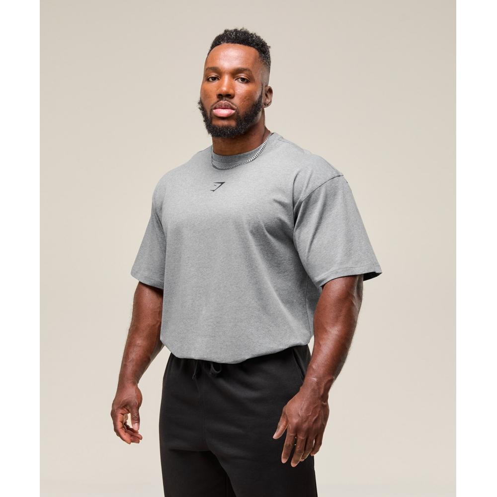Gymshark Power T shirT Charcoal Core Marl Black A2c9e Gdhc