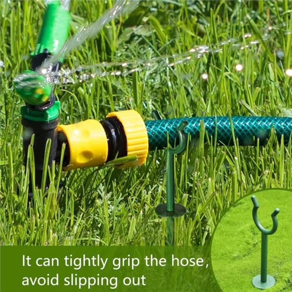U-förmiger Gartenschlauchführer Anti-Rutsch-Nagel Wasserrohr Schlauchhalter Positionierungsklammer Hof Rasenbewässerung Schlauchspitzenhalter