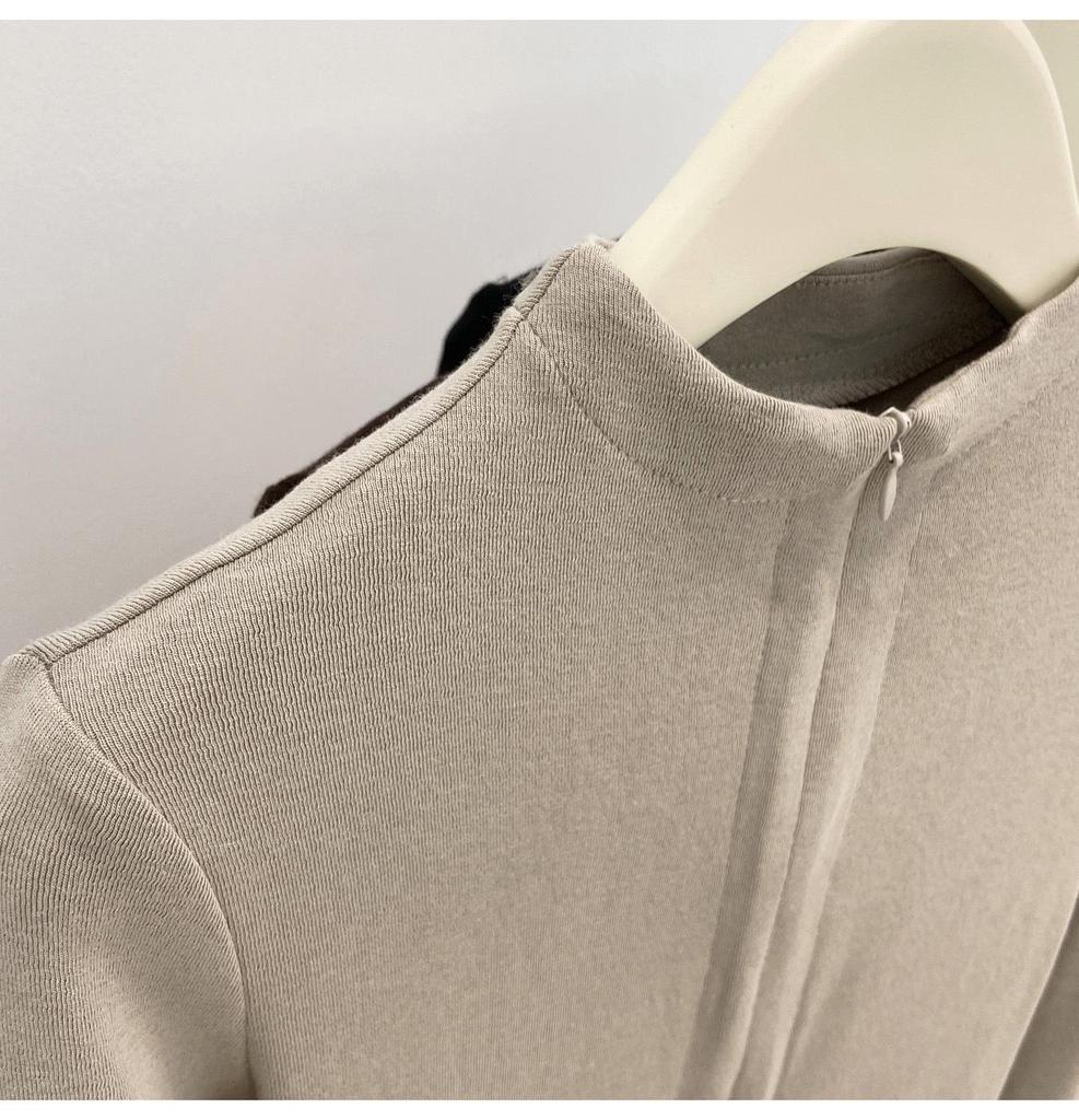 Women's Slim-Fit Yoga Sport Base Layer T-shirt with Half-Zip Collar for Autumn/Winter - Plush, Brushed Long-Sleeve Inner Top