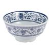 Melamine Blue & White Porcelain Ramen Bowl