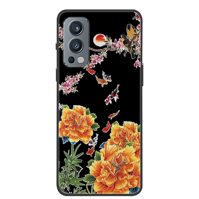För Oneplus Nord 2 5G Fodral 3D Drake Prägling Mjuk TPU Silikon Baksidesfodral För Oneplus Nord2 5G One Plus Nord 2 Coque Bumper