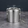 Perforated Stew Seasoning Strainer With Lid Brine Basket Filter Bag  for Braised Cooking