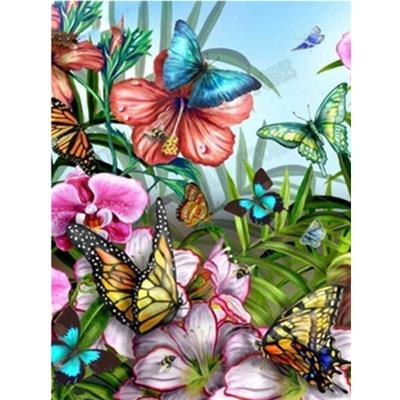 Volles 5D DIY Diamantmalerei Wald Schmetterling Stickerei Kreuzstich Heimdekor Handgemachtes Geschenk