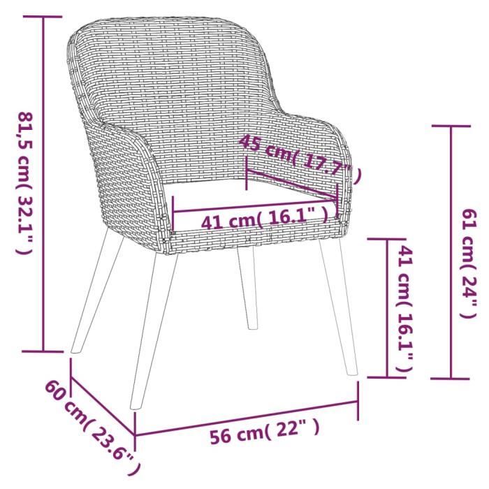 3156726 vidaXL Ensemble de salle à manger de jardin avec coussins 5 pcs Noir