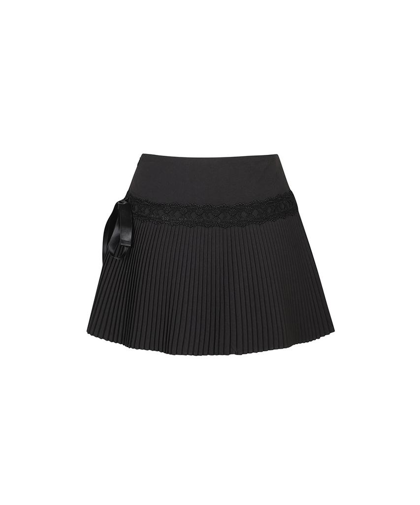Moabel Classic Pleats Skirt - Black