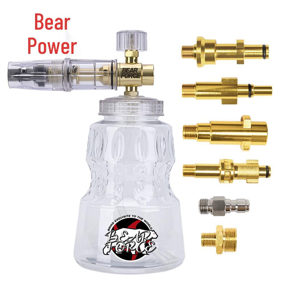 High-Pressure Foam Sprayer Nozzle for Car Washing with Large Opening and Copper-Plated Aluminum PA Bottle