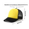 Fashion Spong Mesh Baseball Cap Wide Brim Adjustable Peaked Cap Breathable Trucker Hat Summer