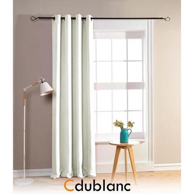 Blackout Curtains - HOMEROKK - 140x260cm - 100% Polyester - IVORY Color - Ready To Hang