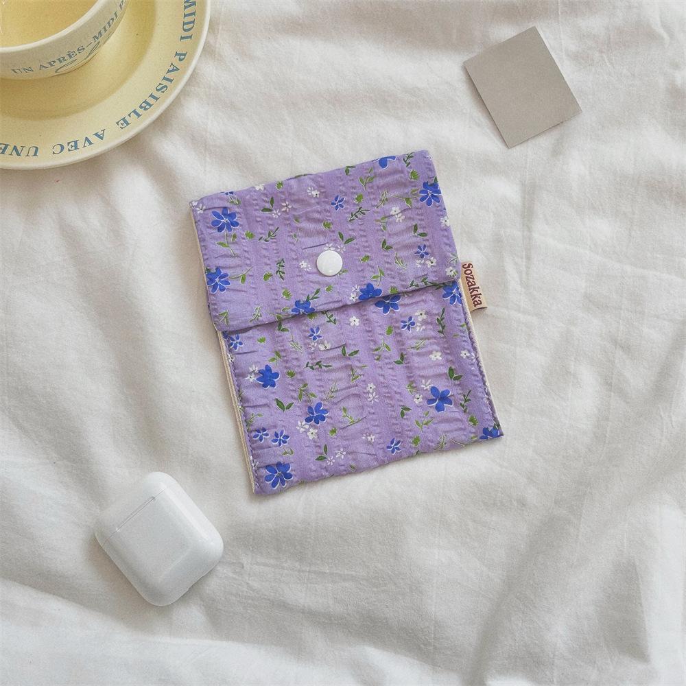 

Сумки для хранения гигиенических салфеток корейский милый цветок большой емкости для девочек мультфильм физиологический менструальный органайзер для тампонов сумка мини-сумка