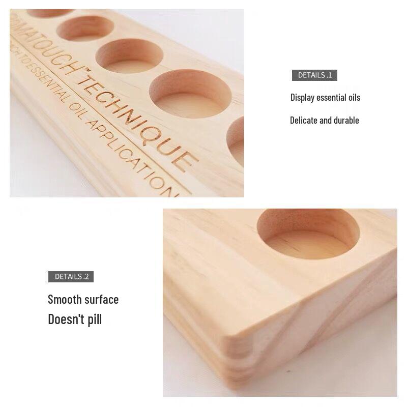 9-Grid Wooden Essential Oil Display Stand for doTERRA (Oils Not Included)