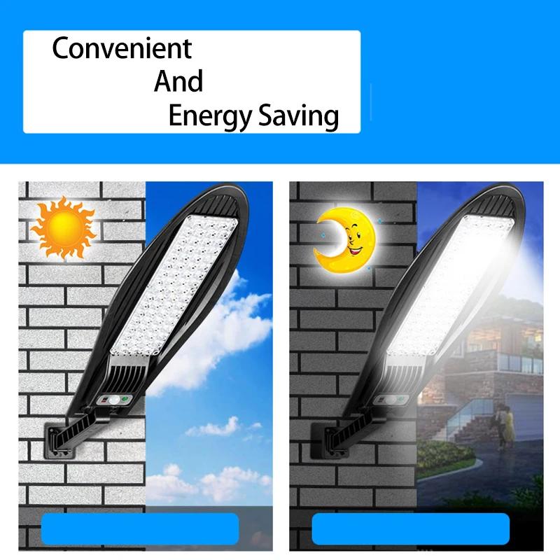 10000W vylepšené 168LED solární pouliční světlo Venkovní vodotěsná LED pro zahradní stěnu Nastavitelný úhel solární lampa Vestavěná 10000 mAH