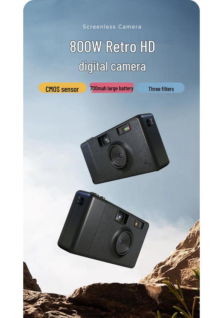 Doldurma Işığı ve Seyahat Filtreleri ile Taşınabilir Mini HD Dijital Kamera – Öğrenciler İçin Mükemmel Başlangıç Seviyesi Kamera