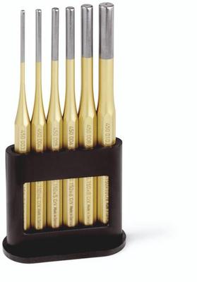 RENNSTEIG Parallel Pin Punch Set of 6 with Stand 425-170-0