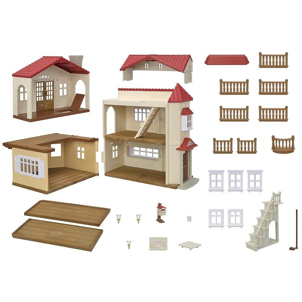 EPOCH Sylvanian Families Large Red Roof House - Secret Attic