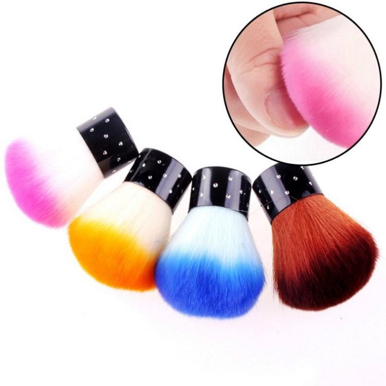 Mushroom Head Nail & Makeup Dust Brush for Nail Art, Blush, and Loose Powder