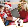 Standing Doll Christmas Santa Claus Plaid Clothing Decoration Party Festival Craft Ornament