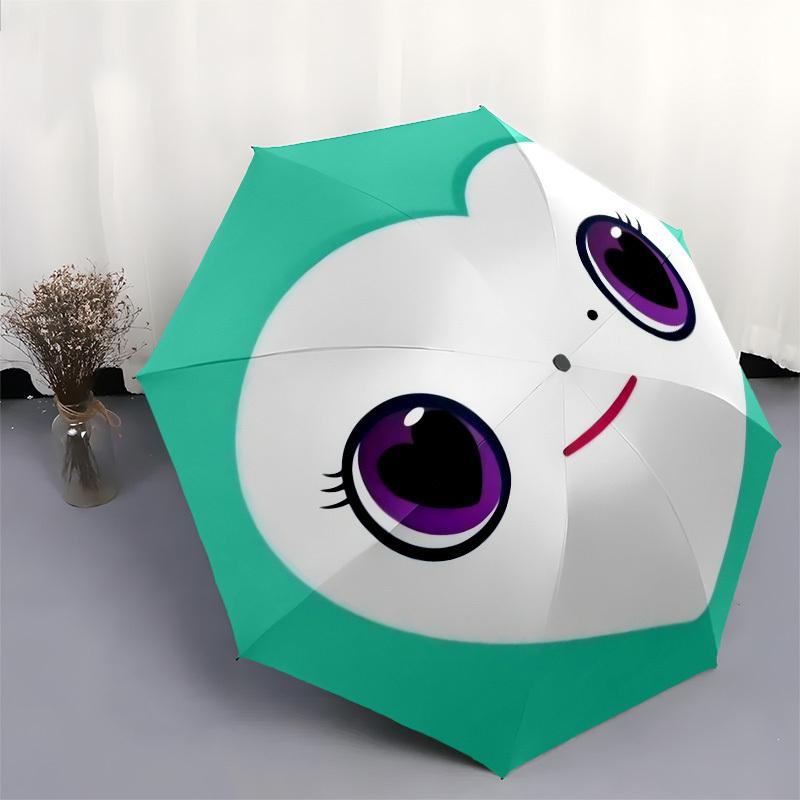 1pc Heart Character Icon Umbrella with Plastic Handle,Suitable for All Seasons Home Travel Outdoor UmbrellaM949