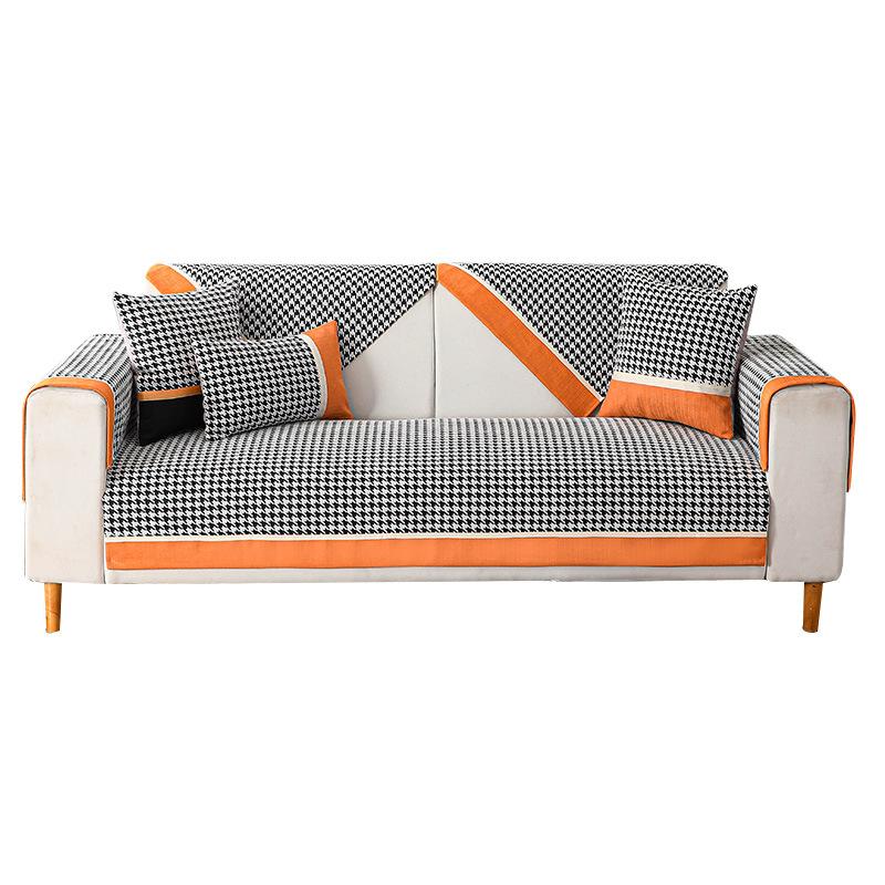Sofa Cushion Four Seasons Universal Nordic Simple Chenille Non-Slip Cushion Cover Cloth Sofa Cover Slipcover
