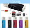 Stilvoller goldener USB 2.0 All-in-1 Multi-Speicherkartenleser mit vielseitigen Speicheroptionen