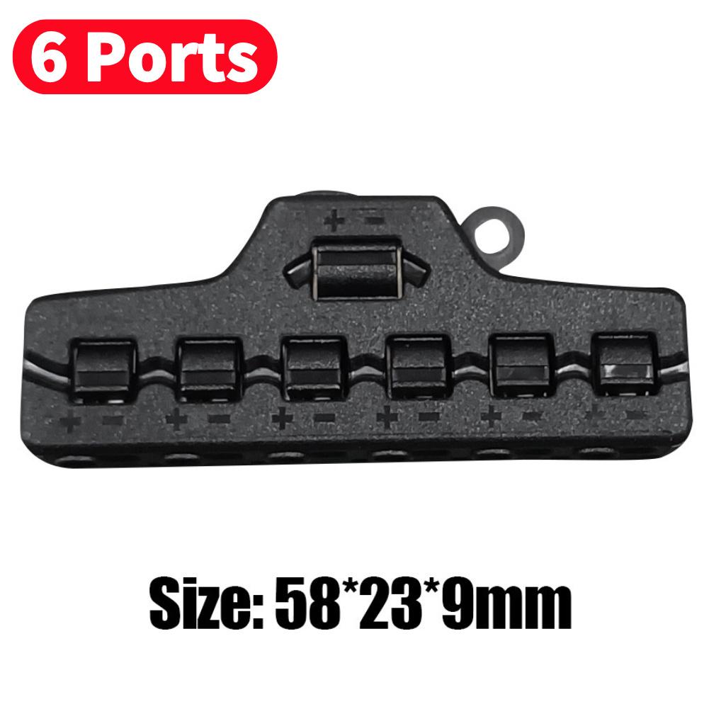 1-10Pcs Railway Train Port Sharing Box 3/6 Distribution Ports Out Line Splitter Quick Connect For LED Lighting Terminal Block