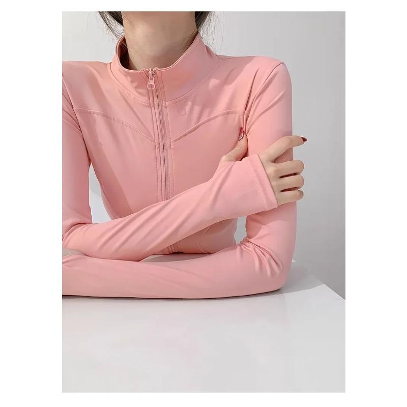 Sun Quick Drying Sports Coat Women's Tight Yoga Jacket Long Sleeve Zipper Jacket Running Fitness Women's Jacket