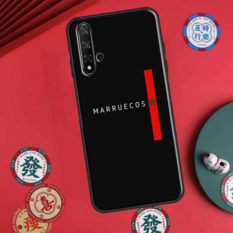 Morocco Map Flag For Huawei P20 P30 P40 Lite P60 Pro Nova 12i 11i 8i 12s 9 10 SE Y90 Y60 Y70 Y72 Y61 Y91 Case