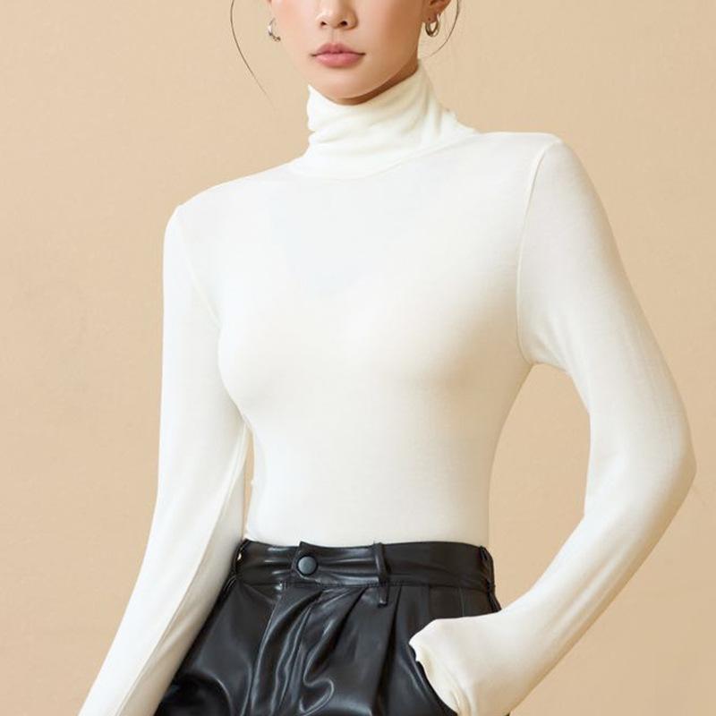 

Фотографии базовой футболки с высоким воротником, самонагревающейся замши, женского нижнего белья, модного, стильного, облегающего кроя и женского нижнего белья M