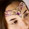 Stonefans Rhinestone Drop Forehead Head Chain Headwear Jewelry Drag Queen Accessories Tribal Belly Dance Headpiece for Women