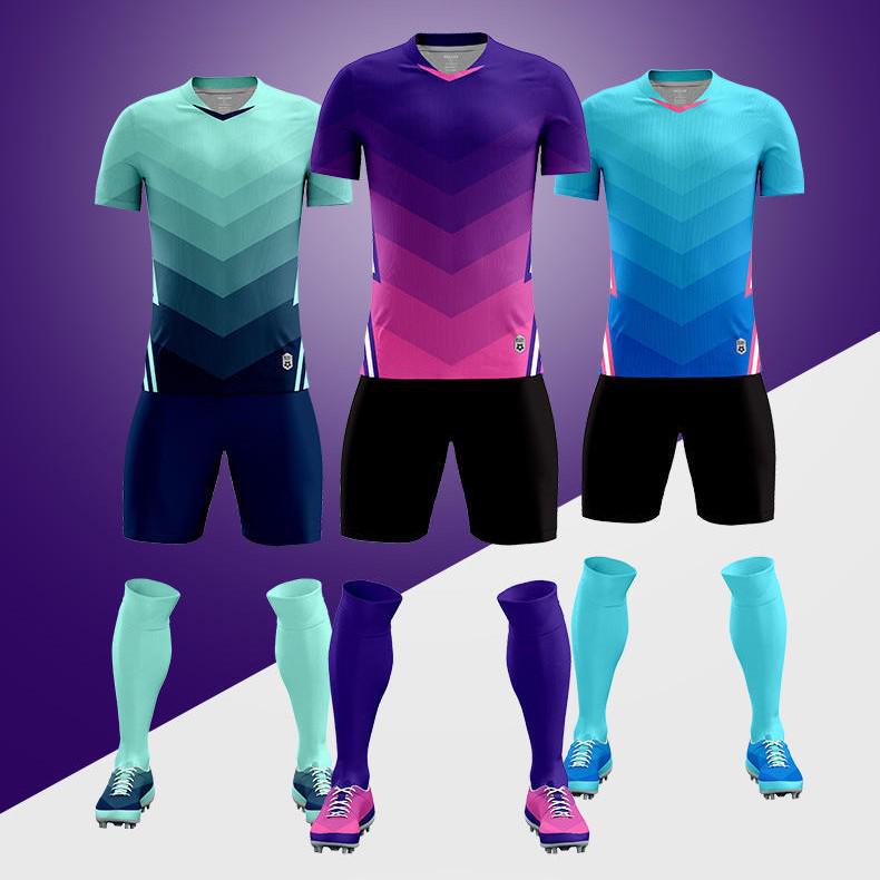 Men's Football Training Suits, Printed Uniforms, Sportswear for All Ages, Soccer Jerseys