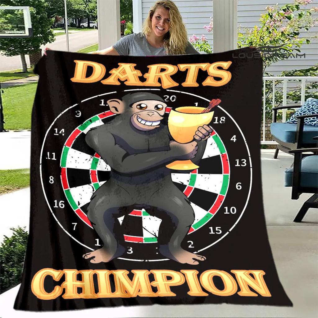 Sports dart target printing blanket warming Warm Pretty Flannel Soft Comfortable Home Travel Blanket