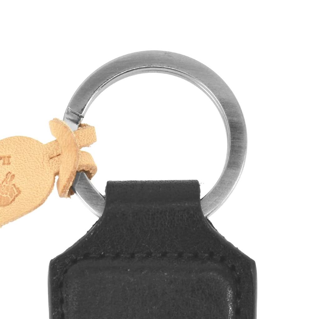 IL BISONTE Key Ring, Black, NERO, SKH143, PO0001, BK116N, Women's [Used]
