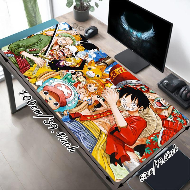 One Piece Xl Gaming Mouse Pad Nonslip Rubber Base Stitched Edge Waterproof Desk Mat For Pc Laptop Gamer Office Computer Accessories C929960