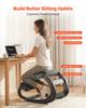 Ergonomic Kneeling Chair, Wooden Posture Knee Chair with Adjustable Thick Foam Cushions & Solid Wood Frame, Adjustable Height, Relief for Neck or Back