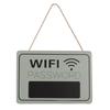 Rectangle WiFi Wall Sign Wooden Wall Decor Plaque Chalkboard WiFi Sign  Hotels Offices