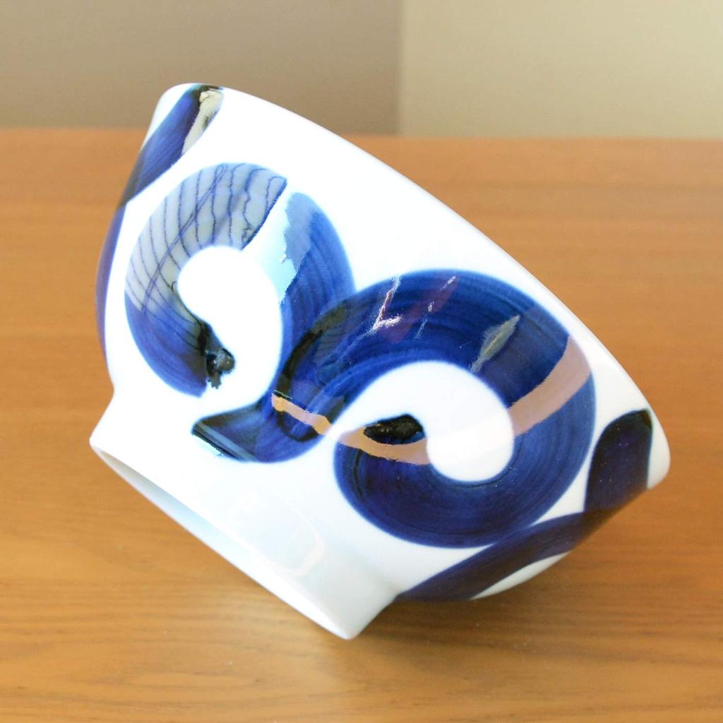 Bowl Stylish Noodle Bowl Bowl Tableware Bowl Bowl Container Arita Ware Hasami Ware Thick Arabesque Noodle Bowl Made In Japan 17.2cm