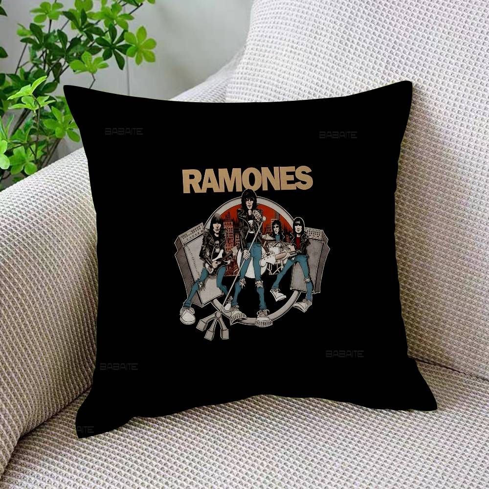 Rock Band RRamones Pillow Gift Home Office Decoration Pillow Bedroom Sofa Car Cushion CoverPillow Case