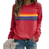 Women's Crew Neck Long Sleeve 3D Print Sweatshirt Oversized Casual Pullover Top