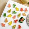 Pack of 20 Luxury Resin Nail Charms Christmas Tree Nail Art Gems for Long Lasting DIY Manicure Use Festive Event