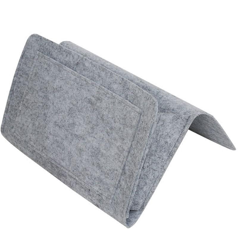 Storage Hang Bag Felt Dormitory Bed Sofa Bedroom Carpet Store Content For CD Magazines, Stationery Pad Mobile Phones Sundries