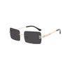 New borderless square fashion sunglasses for travel posing concave lens trendy UV protection