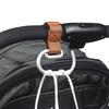 Non-Toxic New Pu Leather Stroller Hooks Rotate 360 Degrees Multifunctional Leather Hooks For Bags Stroller Accessories Christmas Gift