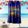 Olympique Lyonnais Print Beach Towel, Large Soft Quick Dry Towel for Beach Camping Swimming