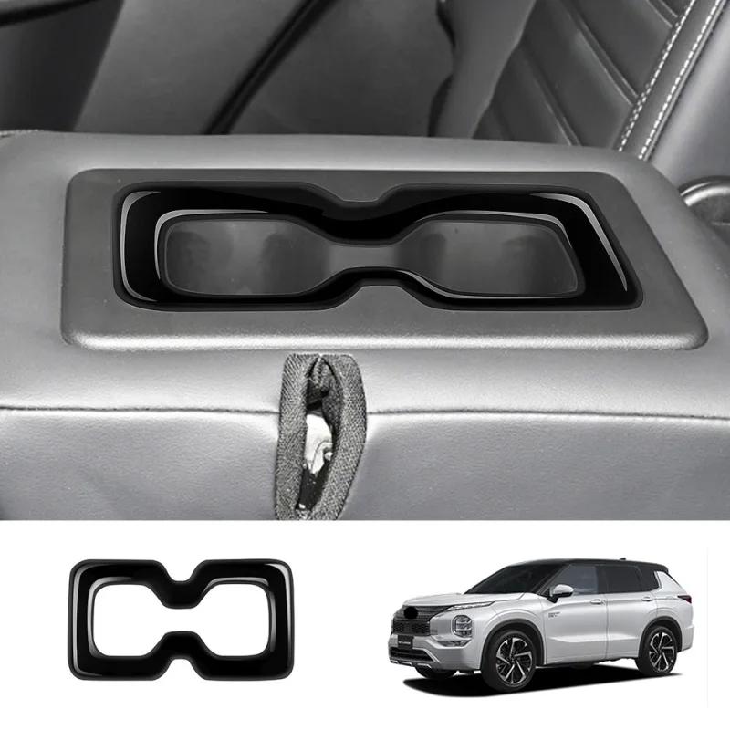 L/RHD For Mitsubishi Outlander   2024 interior front middle rear row water cup holder decorate panle sticker Accessories