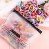100Pcs/bag High Elasticity Hair Rope Candy Color Bamboo Joint Hair Ring for Kids Girls